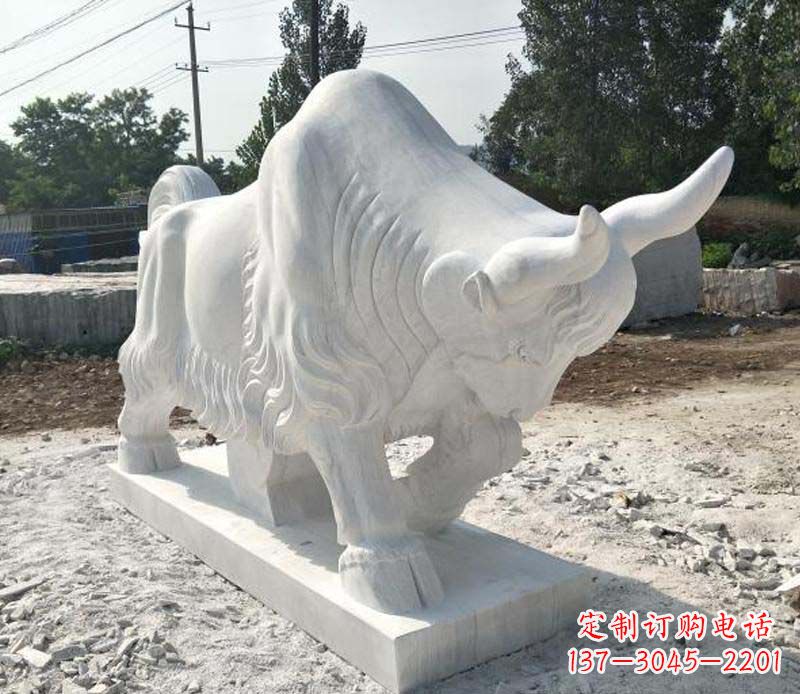 南阳大理石动物雕塑美丽的艺术品
