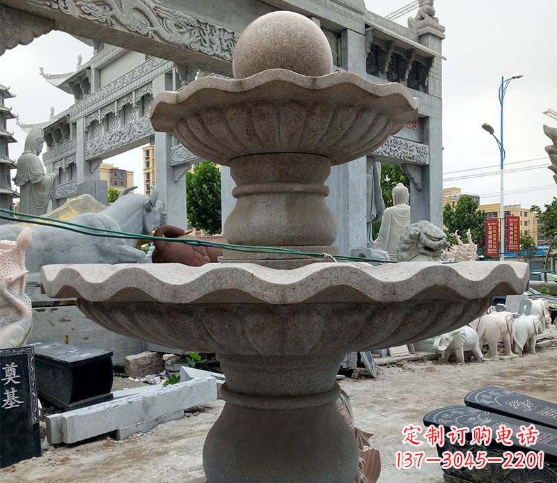 南阳大理石多层喷泉石雕