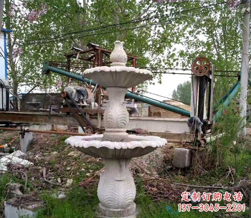 南阳大理石多层喷泉石雕 (6)