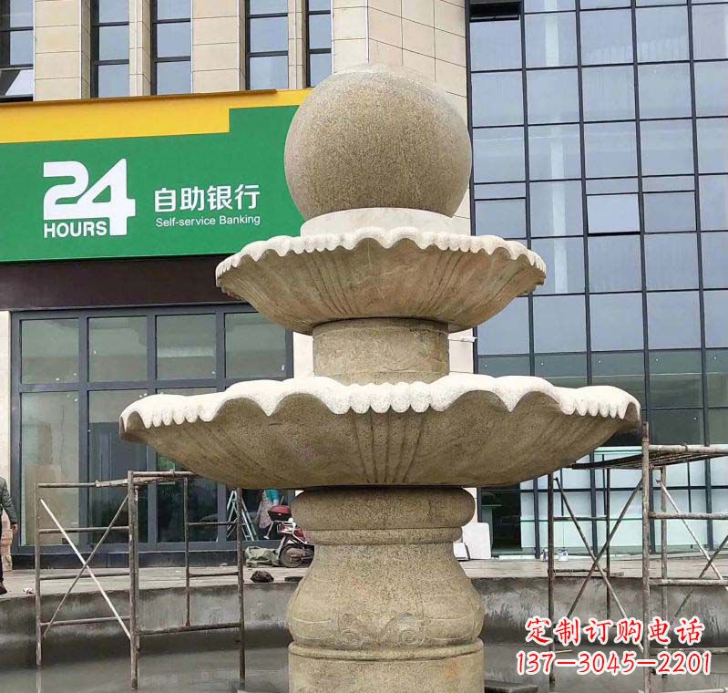 南阳大理石风水球喷泉雕塑——振奋人心的艺术杰作
