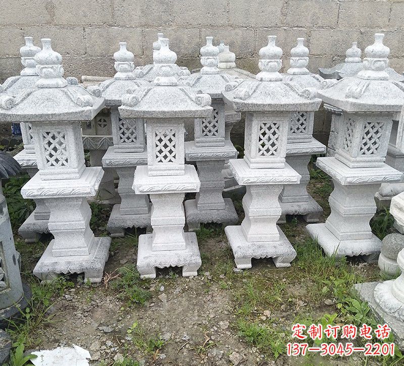 南阳精美大理石石灯雕塑