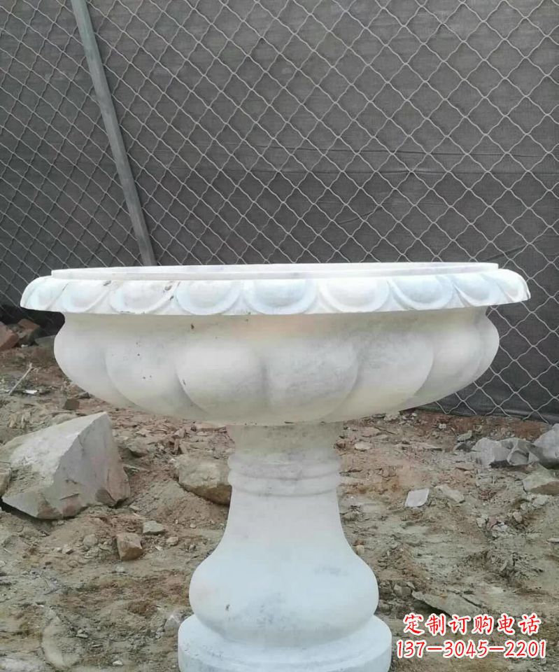 南阳大理石花盆雕塑 1