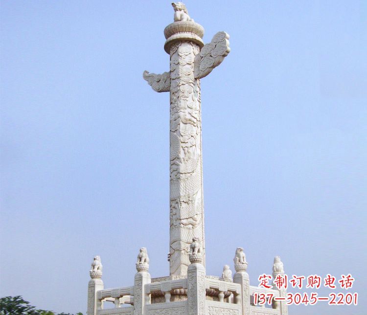 南阳大理石华表雕塑