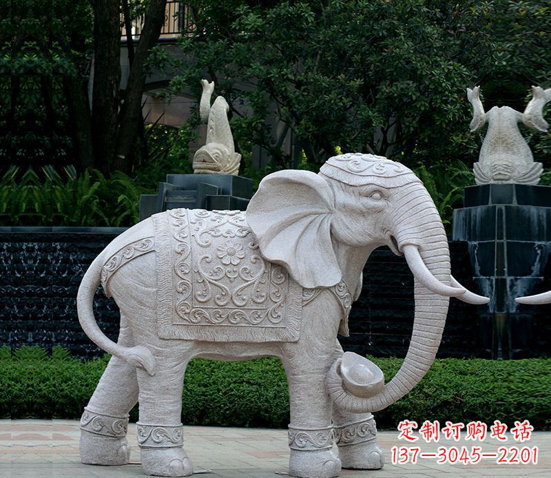 南阳大理石卷鼻动物大象
