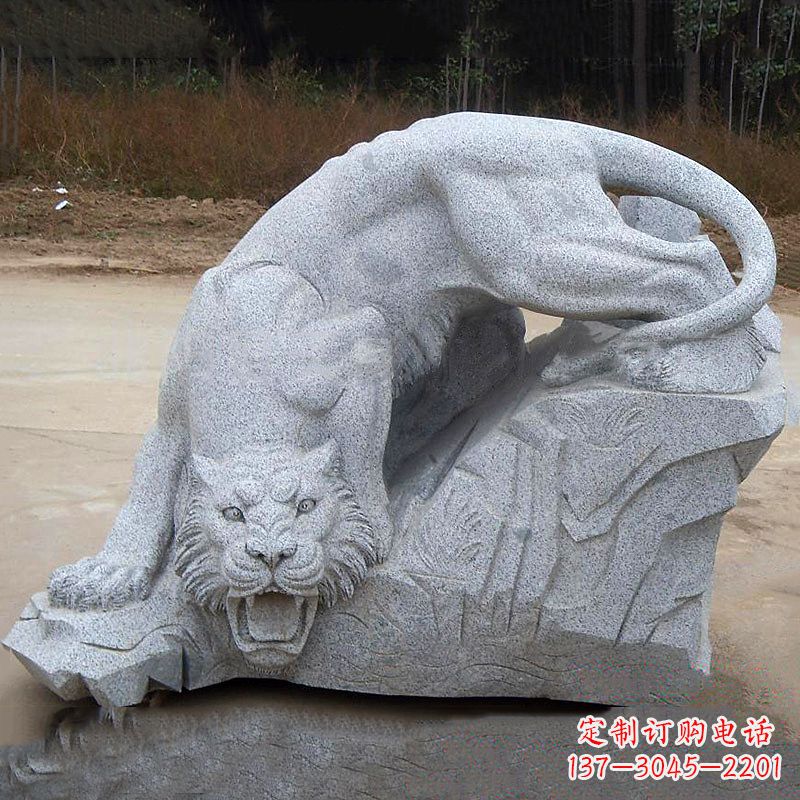 南阳大理石老虎动物石雕
