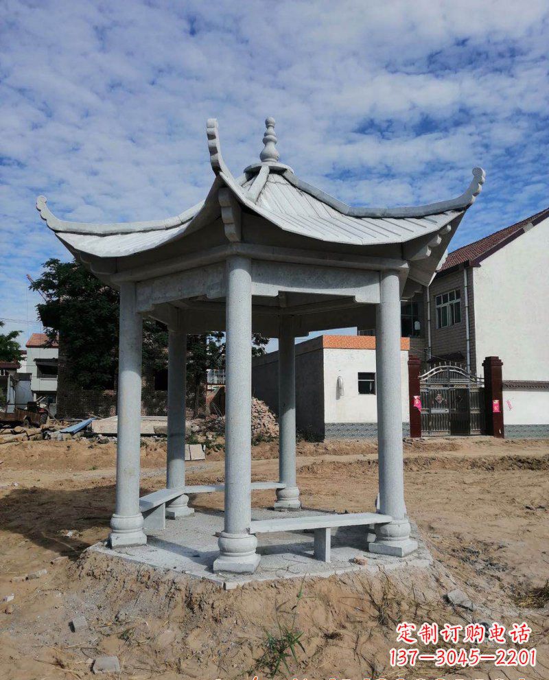 南阳典雅大理石凉亭雕塑