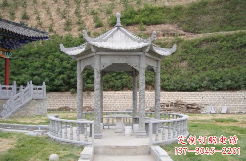 南阳精美大理石凉亭雕塑