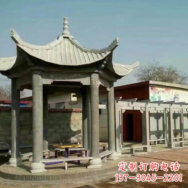 南阳大理石凉亭庭院亭子