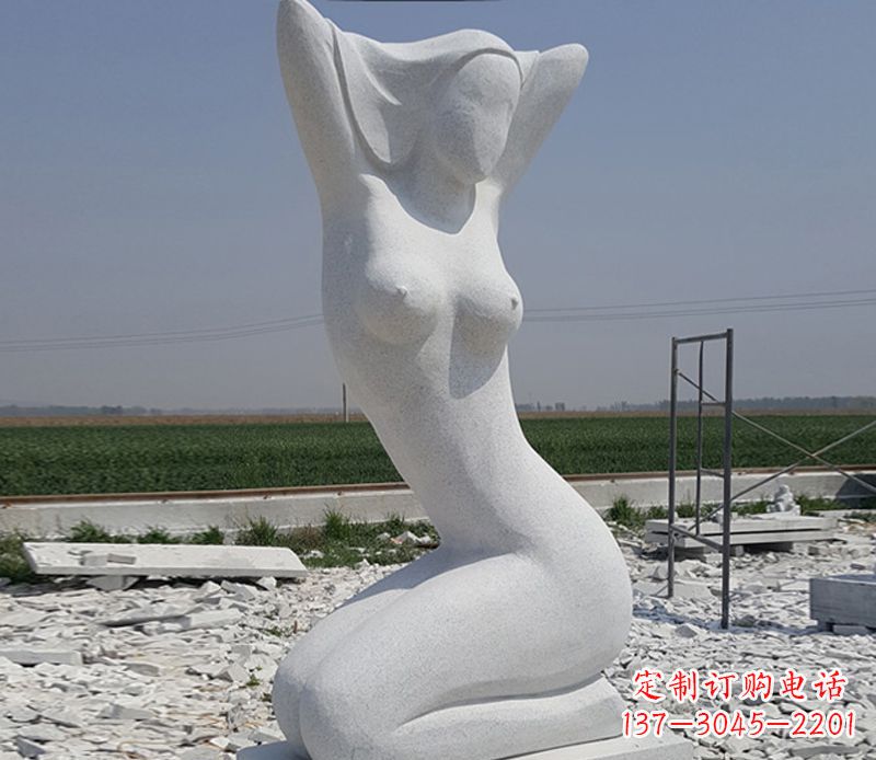 南阳优雅大理石美女雕塑