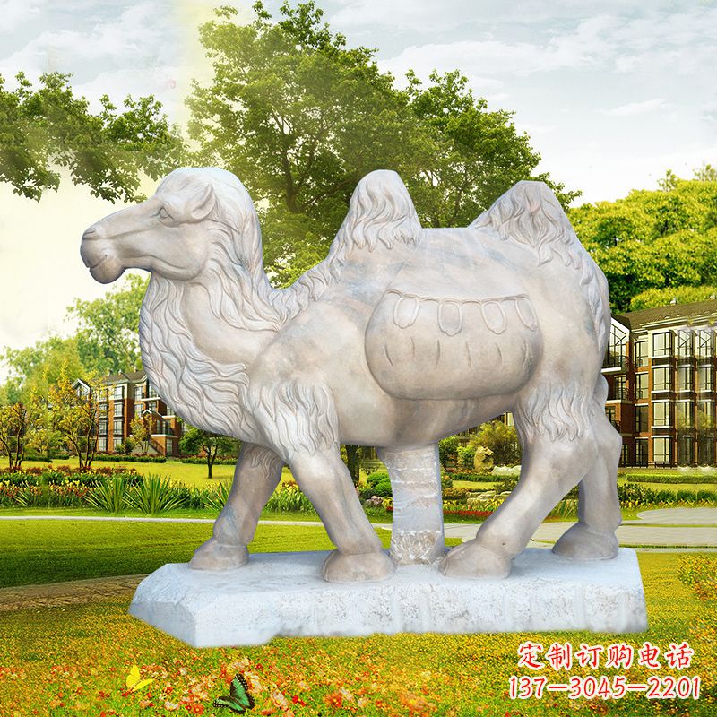 南阳大理石骆驼石塑型艺术
