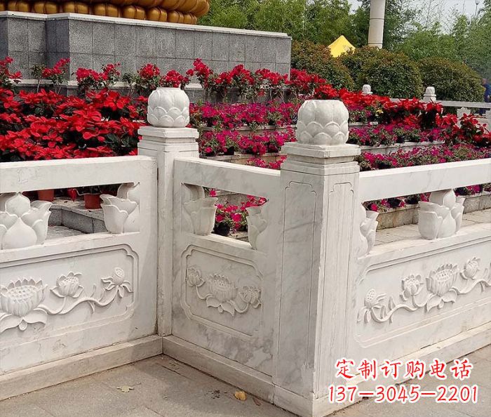 南阳精美大理石旅游景区石雕栏板