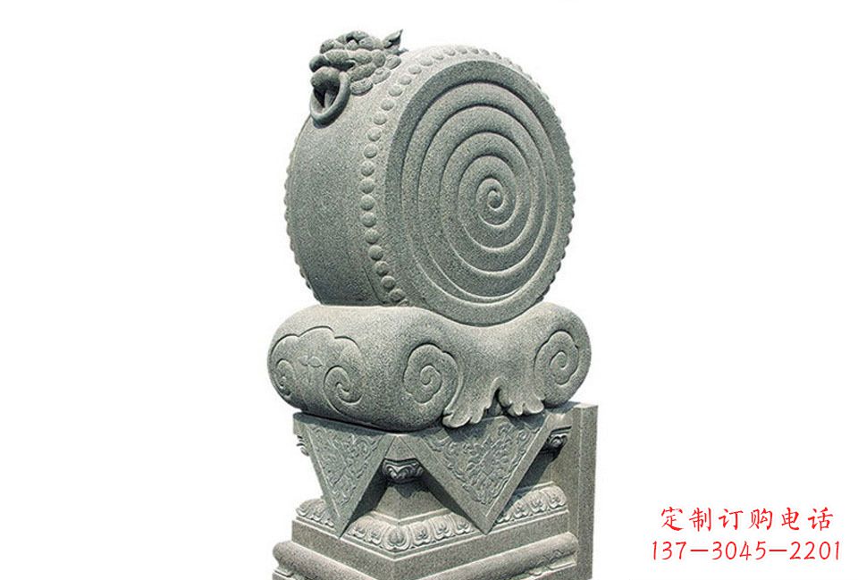 南阳门墩招财石雕