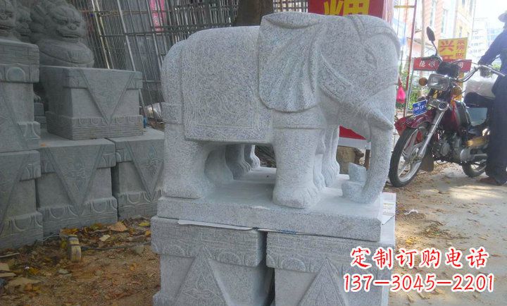南阳中领雕塑大象招财镇宅石雕