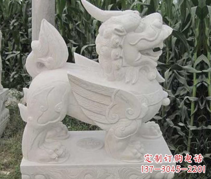 南阳古典貔貅石雕,精美手工雕刻艺术