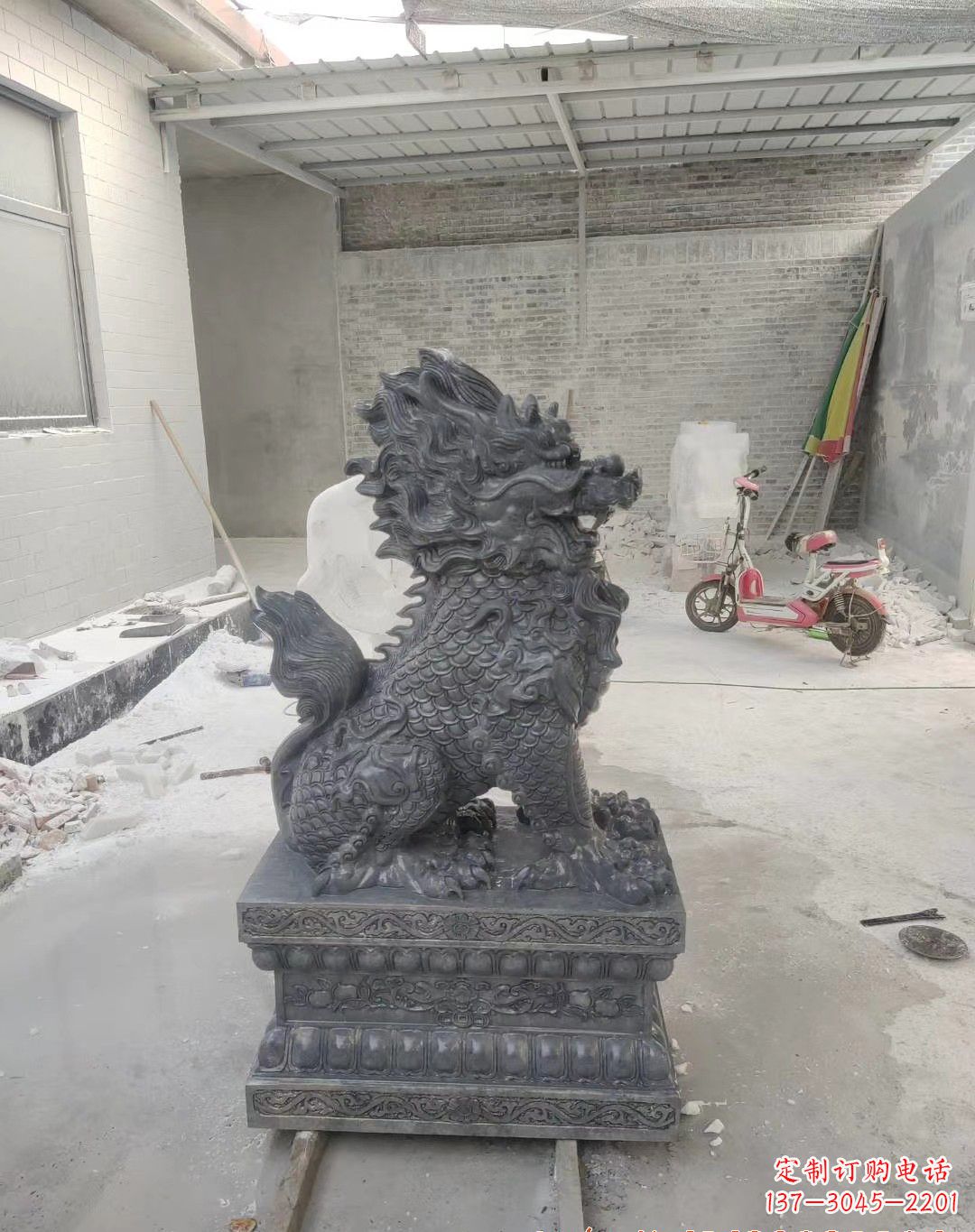 南阳传世工艺大理石麒麟雕塑