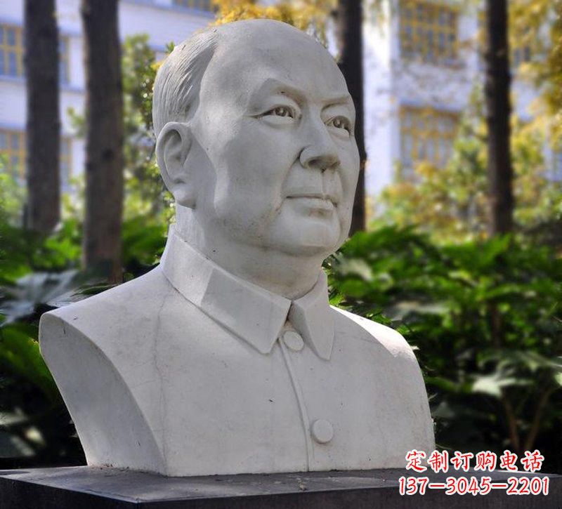 南阳大理石钱学森胸像石雕——赞颂改革开放的先驱