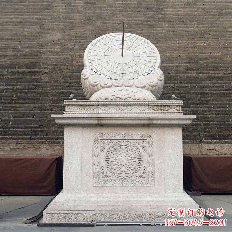 南阳精美石质日晷雕塑