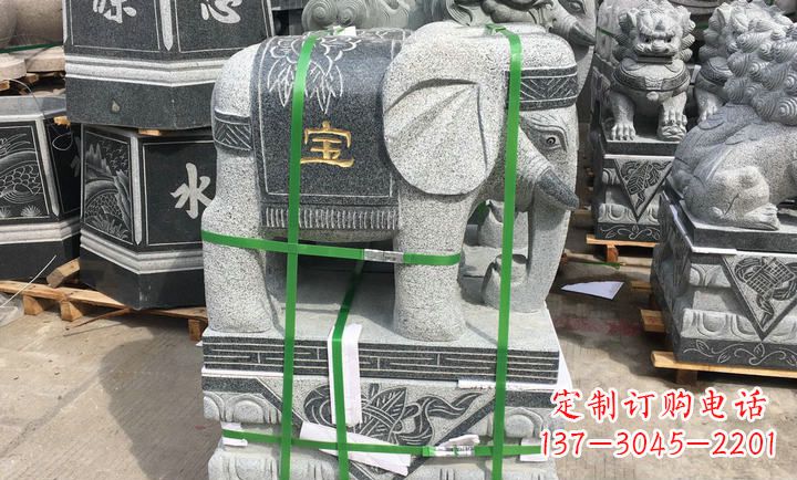 南阳大理石大象门口石雕