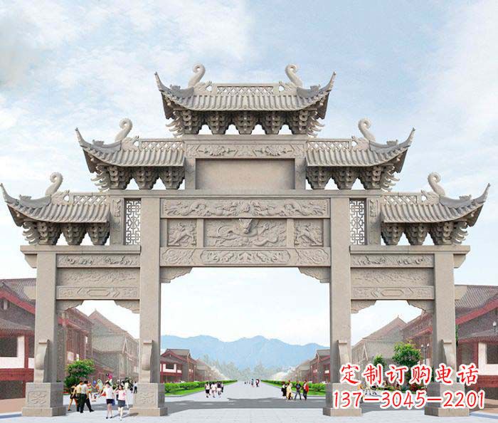 南阳大理石牌坊石雕艺术品