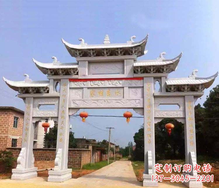 南阳大理石牌坊石雕