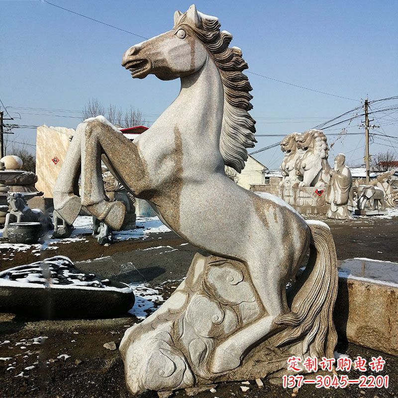 南阳大理石生肖马雕塑