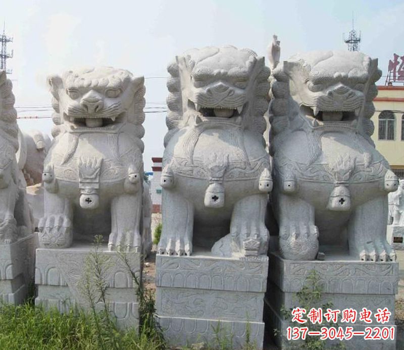 南阳大理石狮子北京狮子石雕