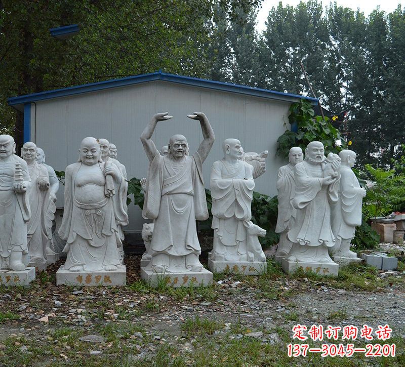 南阳大理石罗汉雕塑,高贵雅致