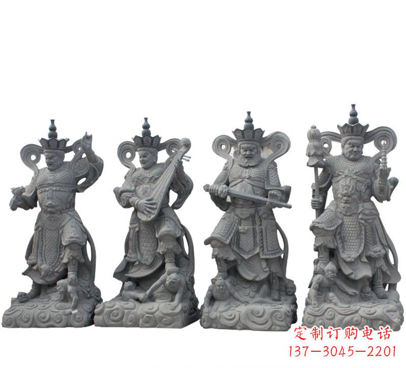 南阳四大天王大理石雕塑