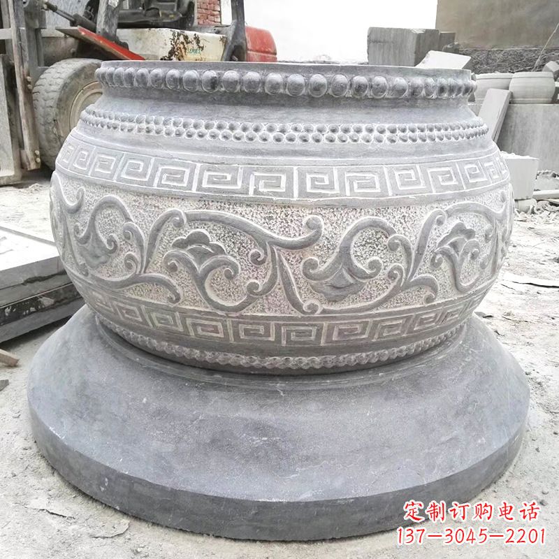 南阳大理石水缸雕塑