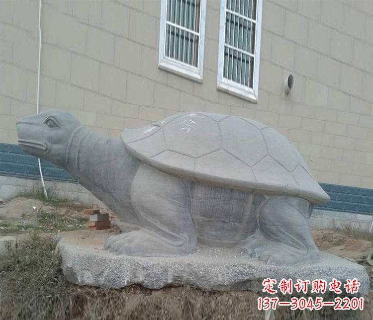 南阳大理石乌龟石雕精美的古典风格装饰