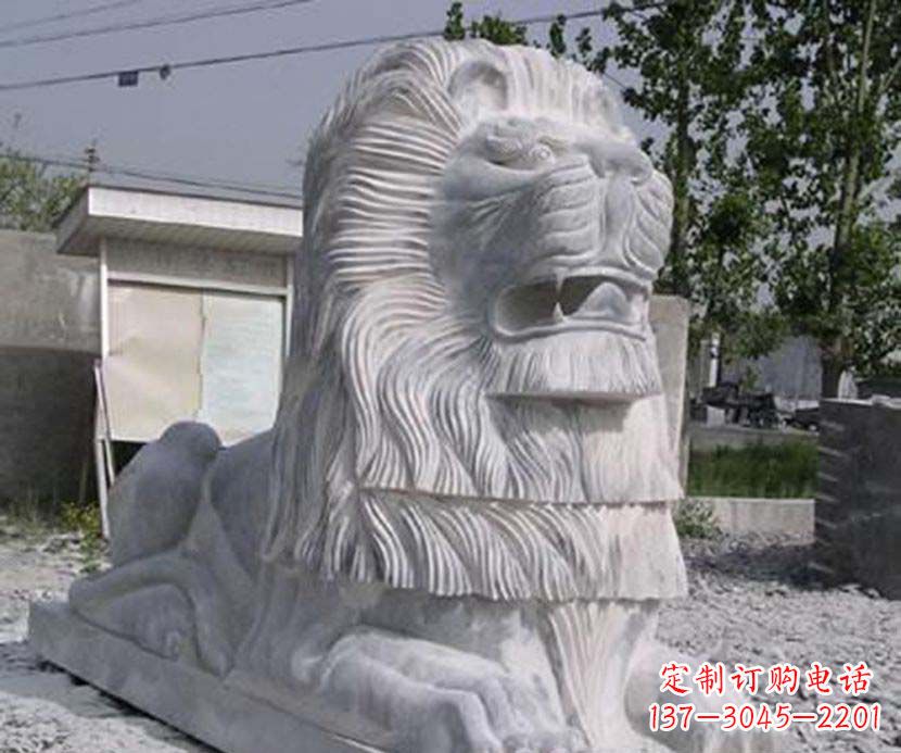 南阳大理石西洋狮子石雕塑