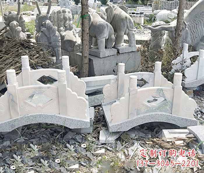 南阳精美大理石拱桥雕塑