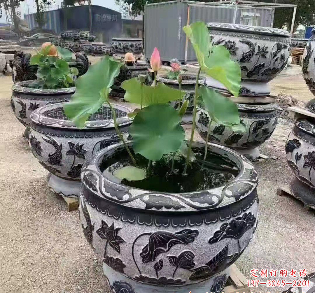 南阳大理石鱼缸雕塑