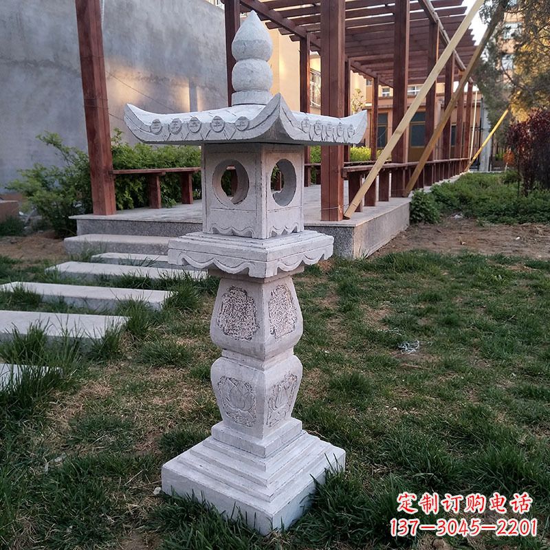 南阳大理石园林石雕灯笼