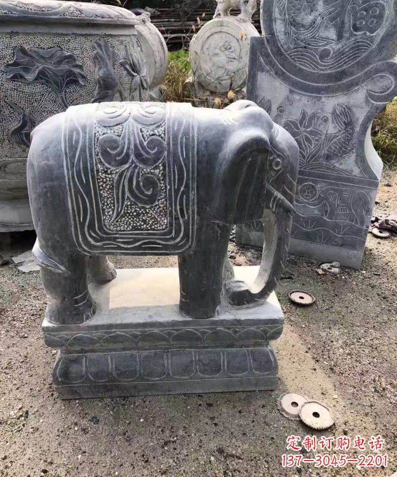 南阳大理石大象雕塑