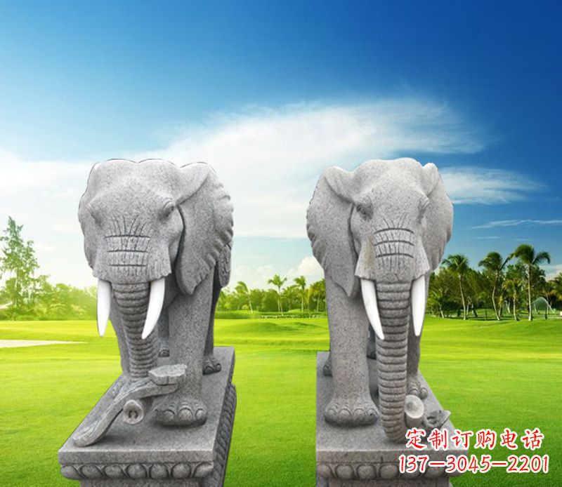 南阳精美大象雕塑,招财进宝