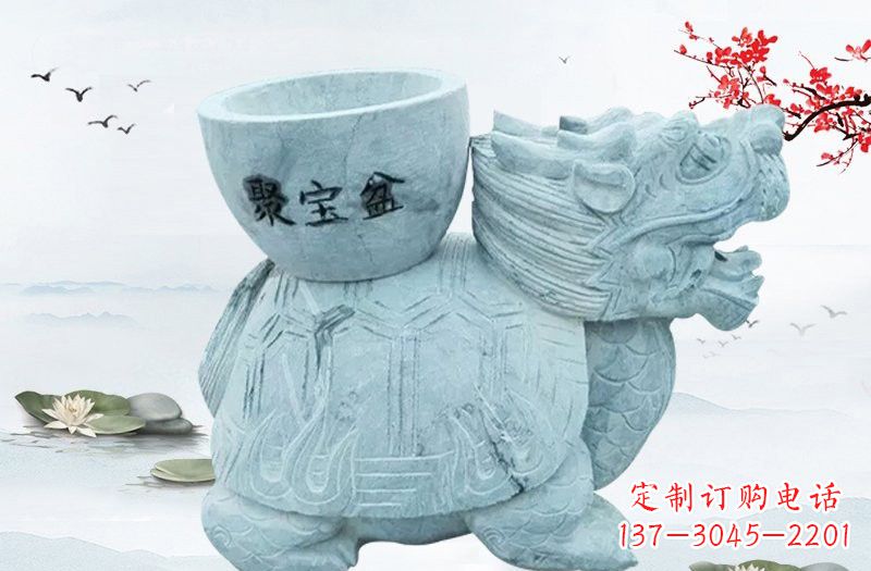 南阳大理石招财龙雕塑