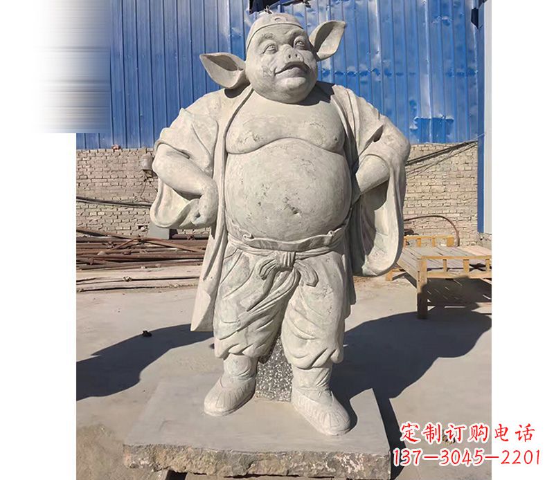 南阳大理石猪八戒雕塑