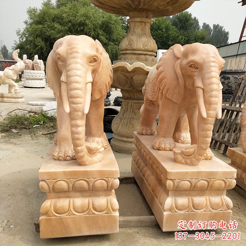 南阳大象石雕艺术品