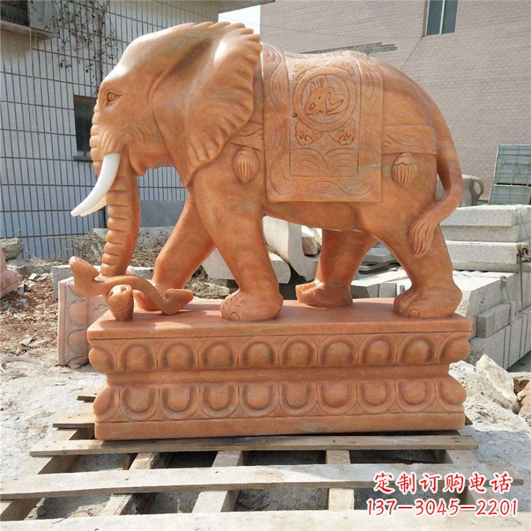 南阳大象石雕画