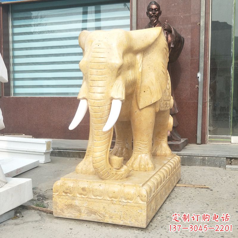 南阳大象头石雕