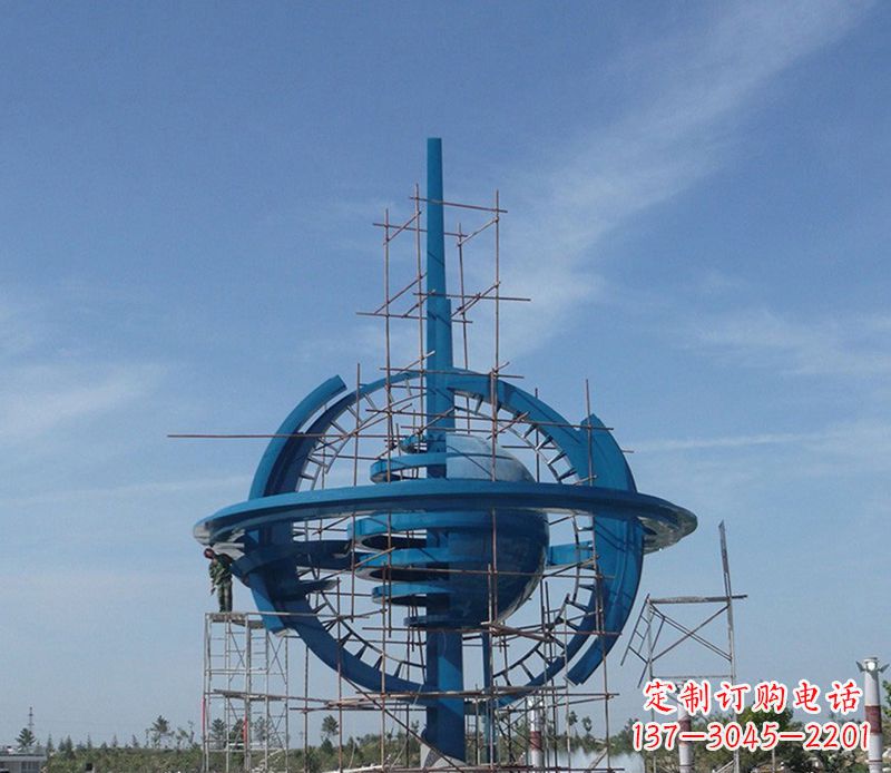 南阳品质卓越的大型不锈钢地球雕塑