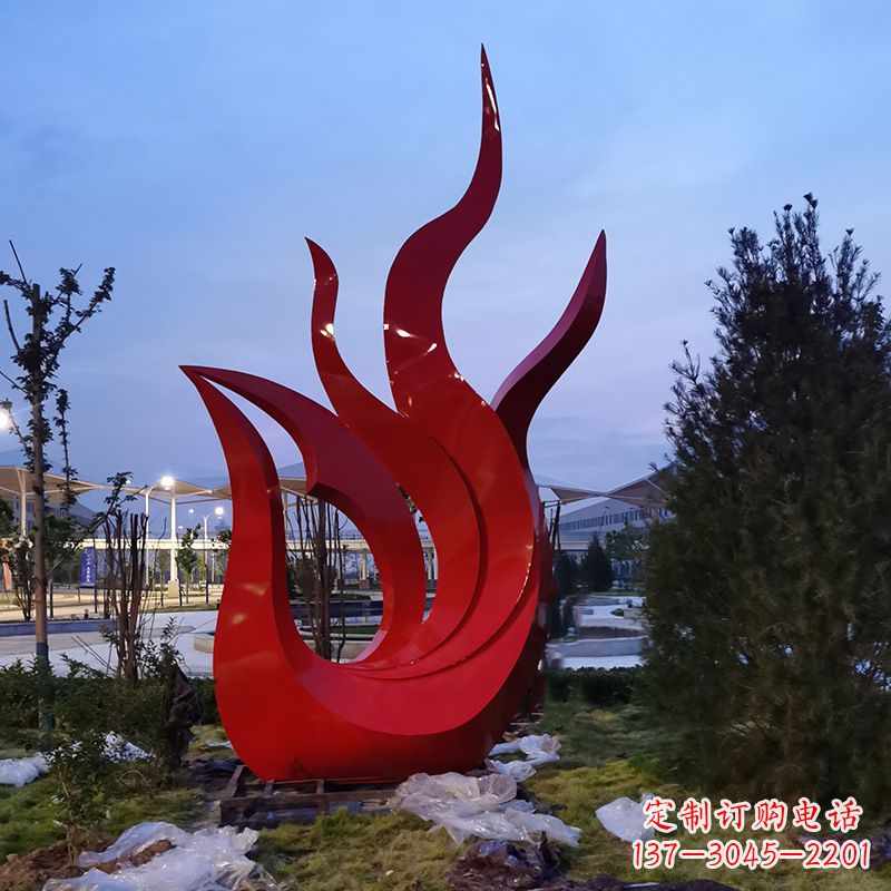 南阳大型不锈钢几何凤凰,广场公园城市标志性动物雕塑
