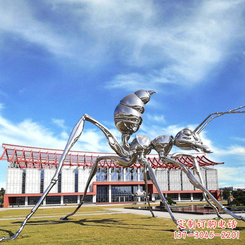 南阳大型不锈钢蚂蚁雕塑精工制作,绵延传奇