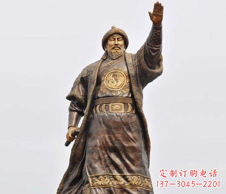 南阳大型成吉思汗铜雕