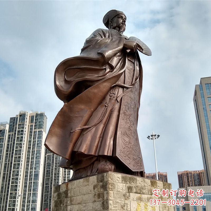 南阳珍贵的雕塑艺术--诸葛亮卧龙先生