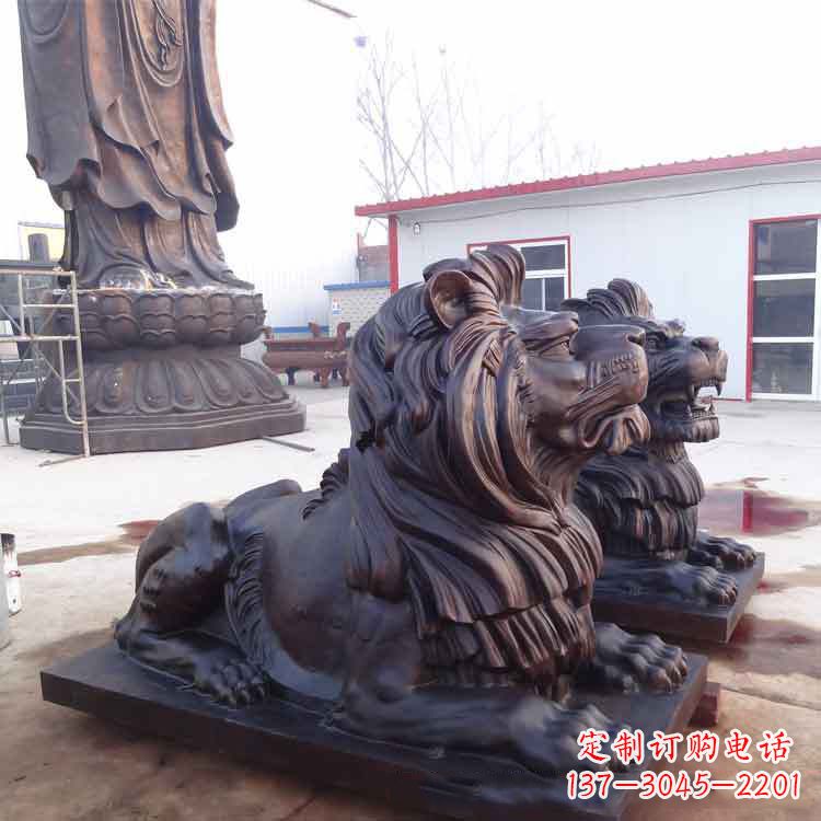 南阳大型纯铜汇丰狮子