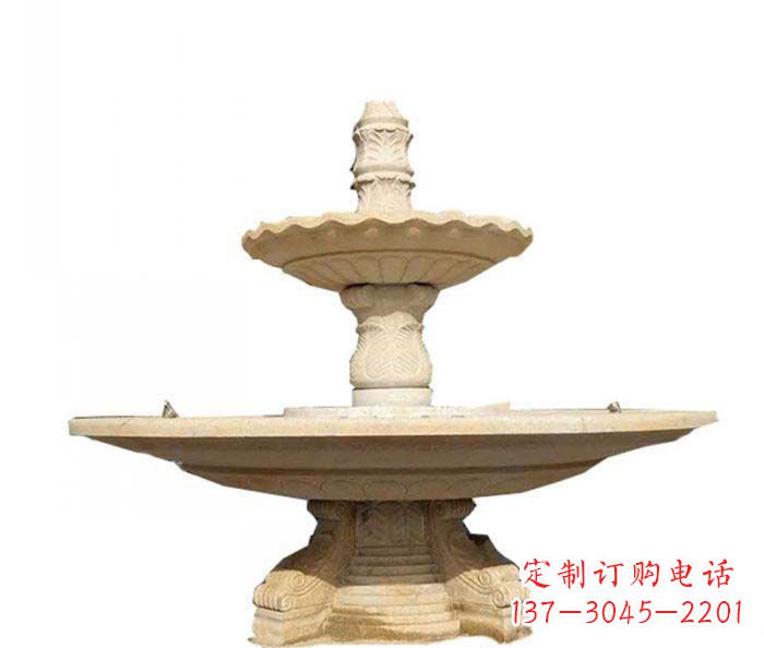 南阳大型多层喷泉石雕 (2)