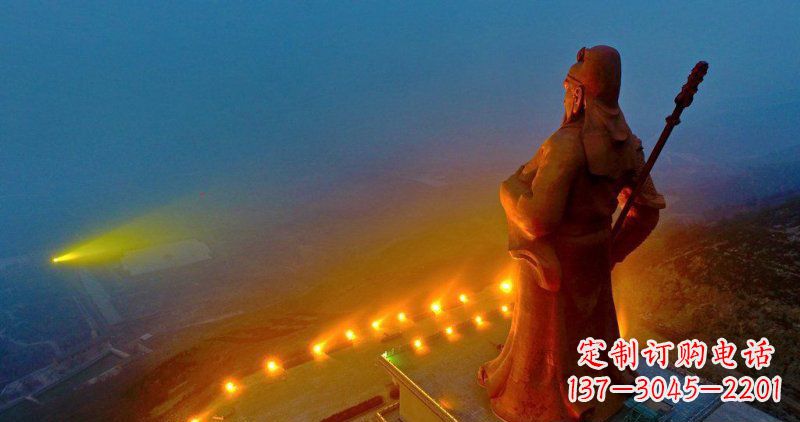 南阳精美关公雕塑 林景观玻璃钢雕塑