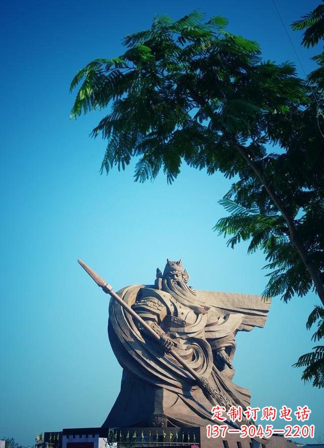 南阳大型关公石雕 定制雕塑